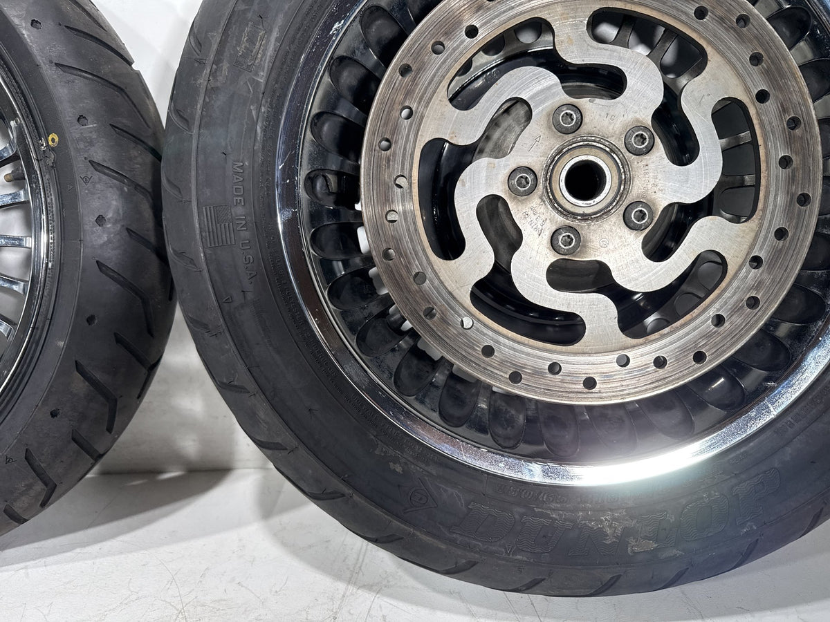 2012 Harley Electra Glide Touring Ultra OEM Front & Rear Wheel Rim Tire 16" 17"