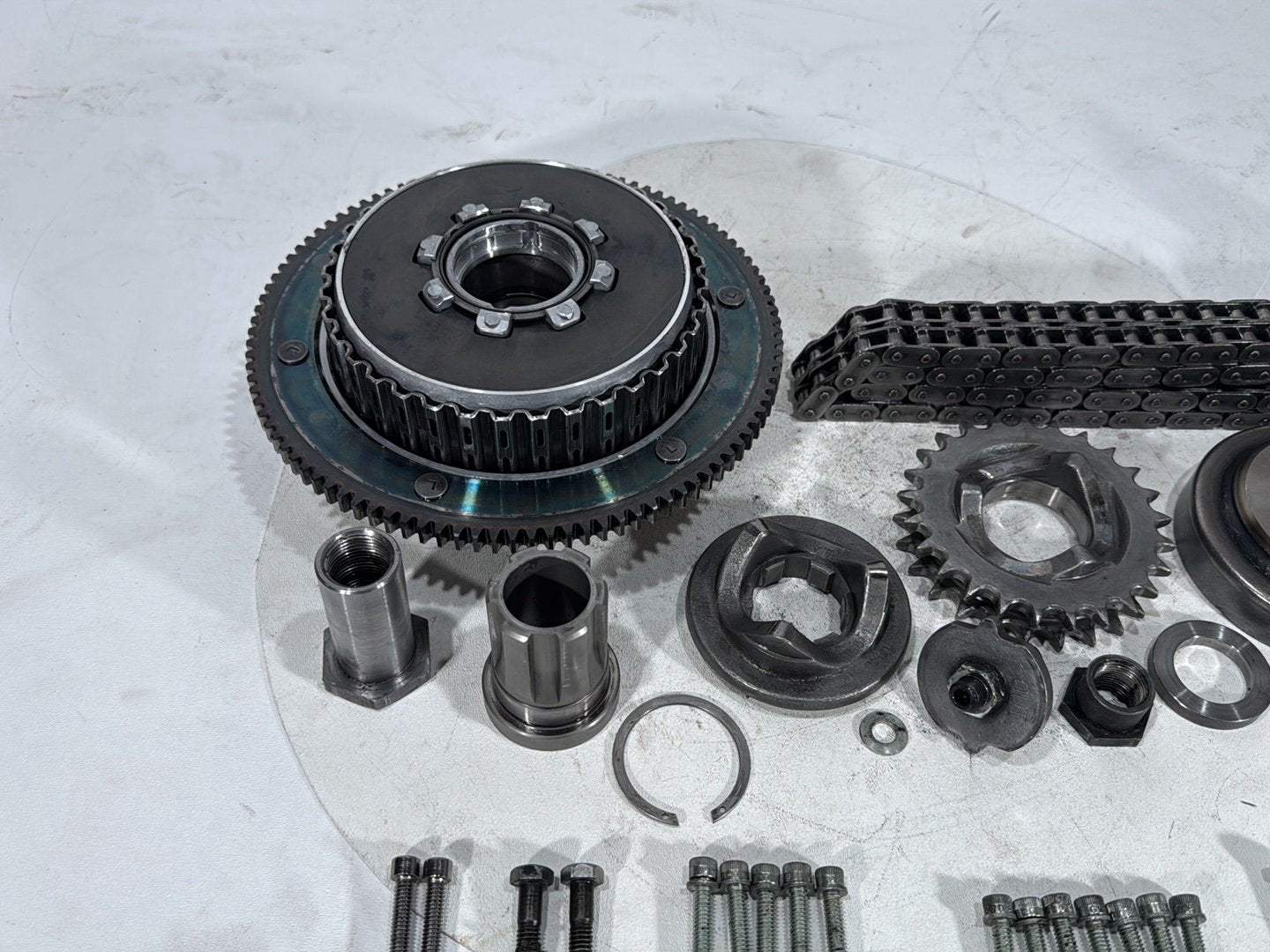 1997 Harley Softail Fat Boy FLSTF OEM Clutch Basket Chain Tensioner Kit 37707-94