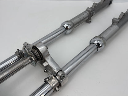 1999 - 2006 Harley-Davidson Dyna Low Rider Front Triple Tree Set & LH RH Fork Legs Sliders Left right front fork legs sliders