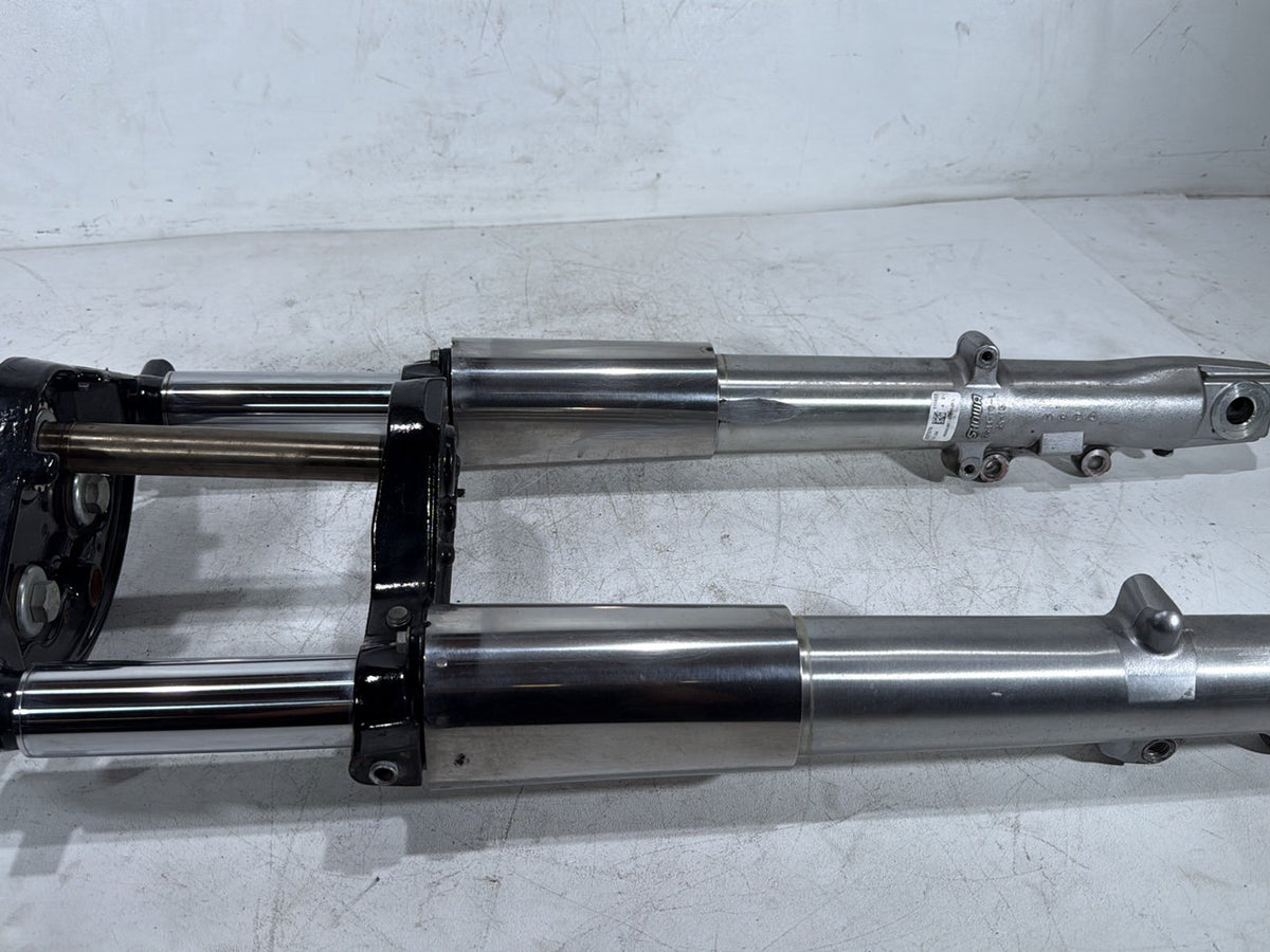 2011 Harley Street Glide Touring FLHX OEM Front Triple Tree Set & LH RH Fork Legs Sliders