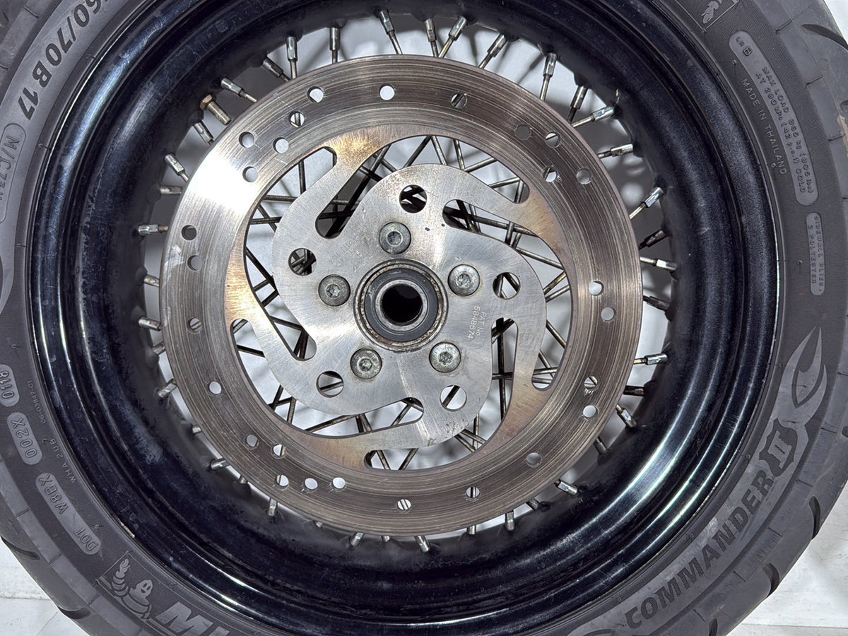 2009 Harley Dyna Street Bob FXDB OEM Front Rear Wheel Rim Tire Spoked