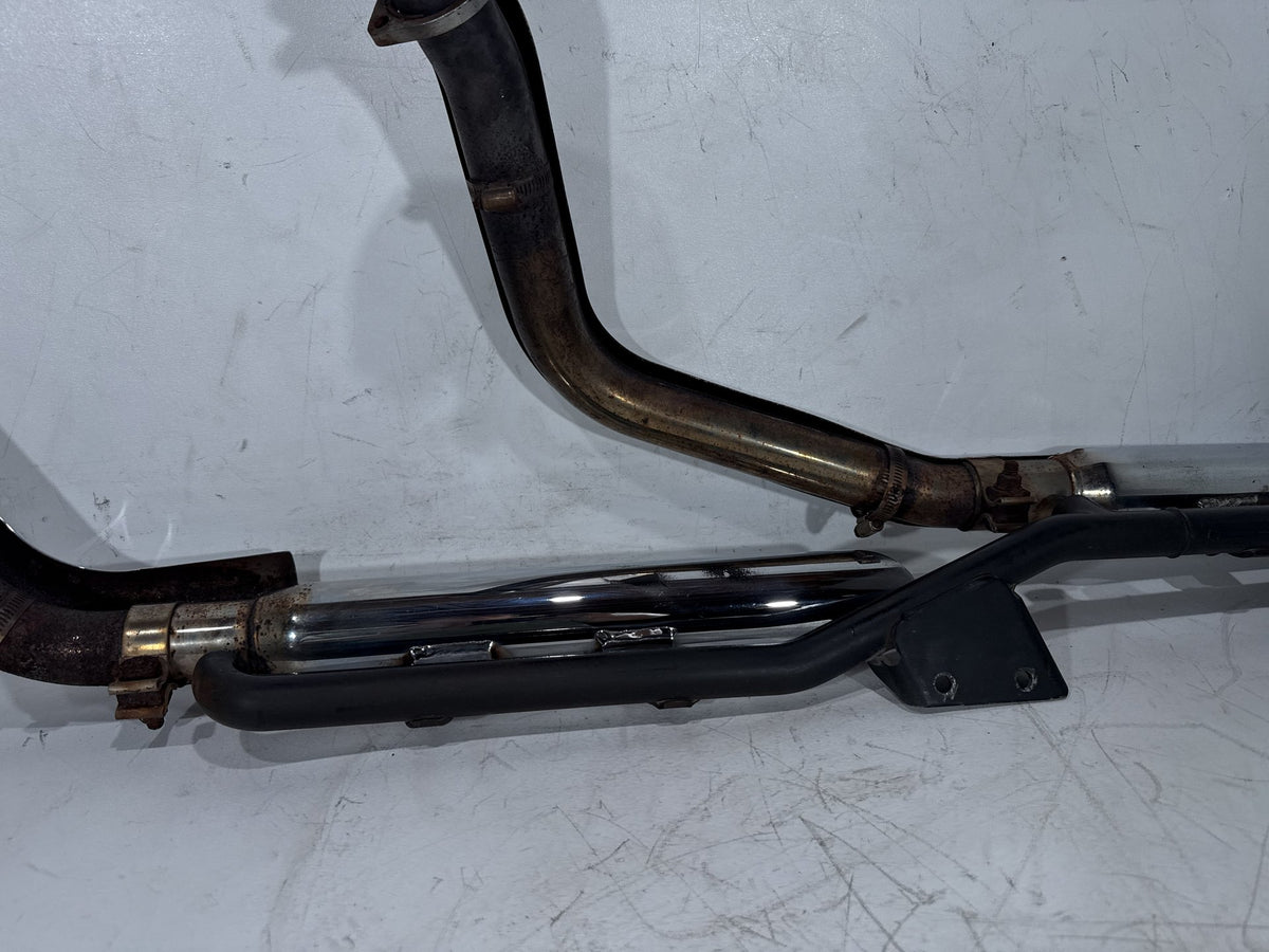 2002 Harley Heritage Softail Classic FLSTC Exhaust Header Pipes Muffler PYTHON