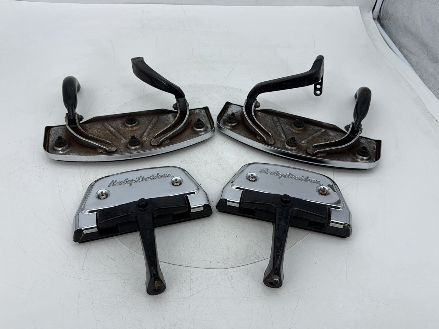 95 Harley Electra Touring Classic Left Right Driver &amp; Pass Floorboard Foot Rest