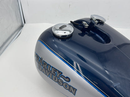 1999 - 2006 Harley-Davidson Dyna Low Rider Fuel Gas Tank Gasoline Reservoir w/ Fuel Tank Gauge Level