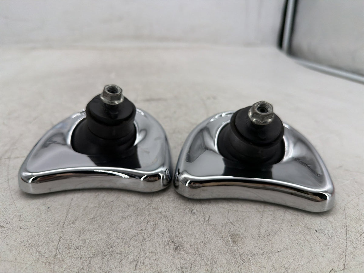 04 Harley Electra Glide Touring OEM Right & Left Fairing Rear View Mirror CHROME