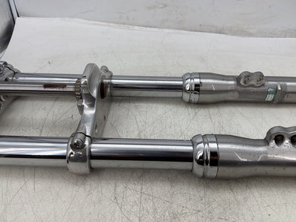 2007 Harley Dyna Street Bob FXDBI OEM Front Triple Tree Set & LH RH Fork Legs Sliders