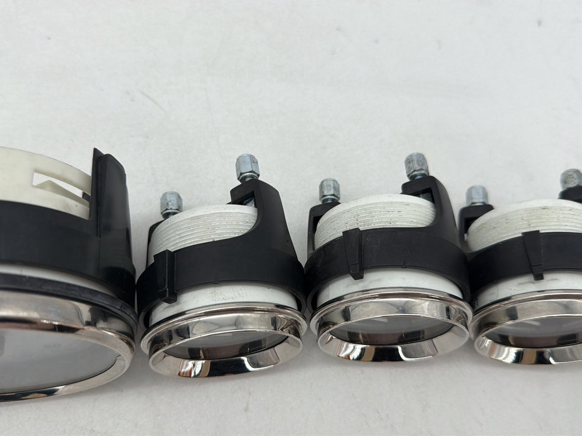 10 Harley Street Glide Touring Air Oil Volt Fuel Tacho Speedo Gauges Silver Face