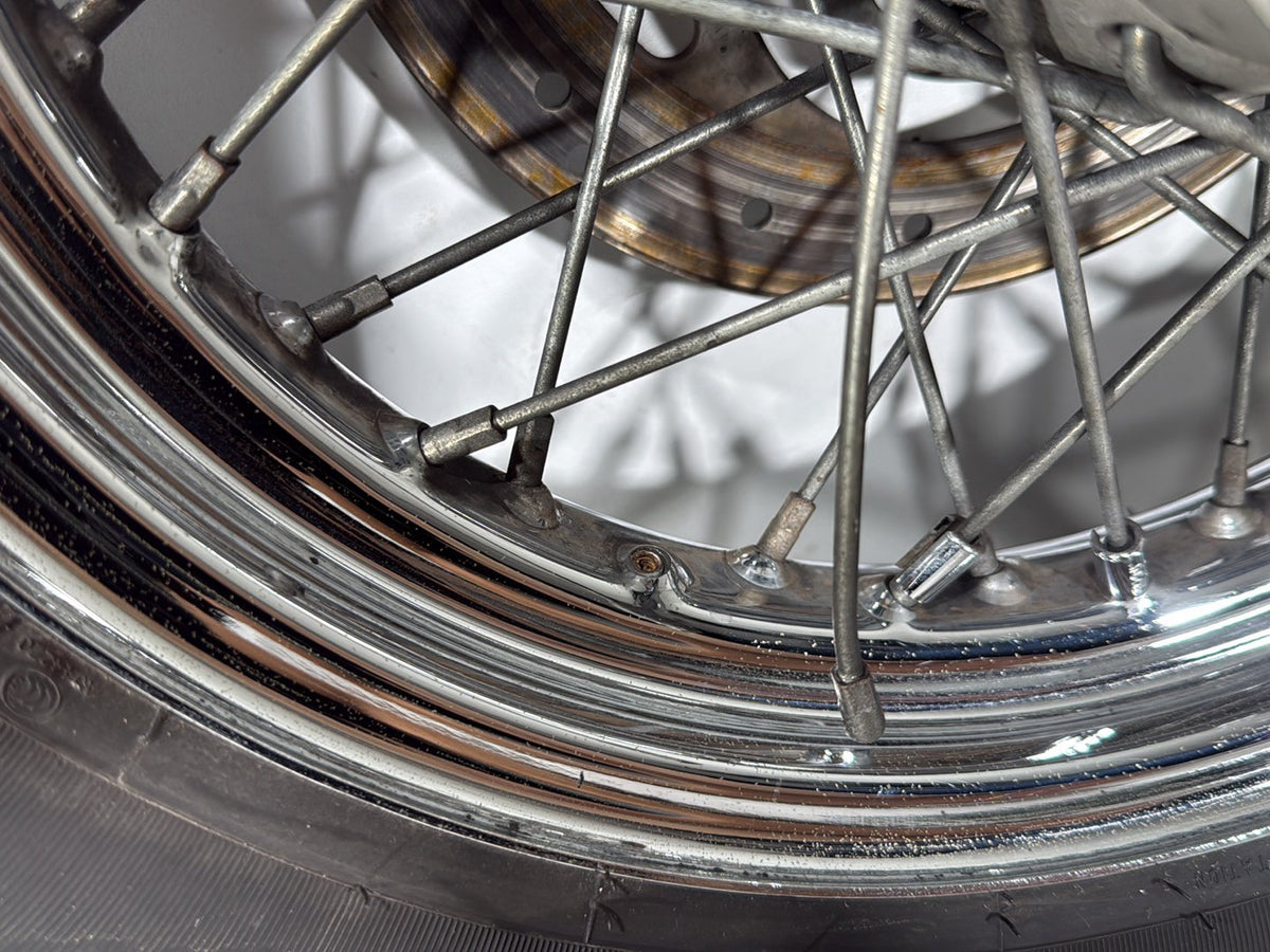 2004 Harley Road King Touring Classic OEM Front Rear Wheel Rim Tire Spoked 16"