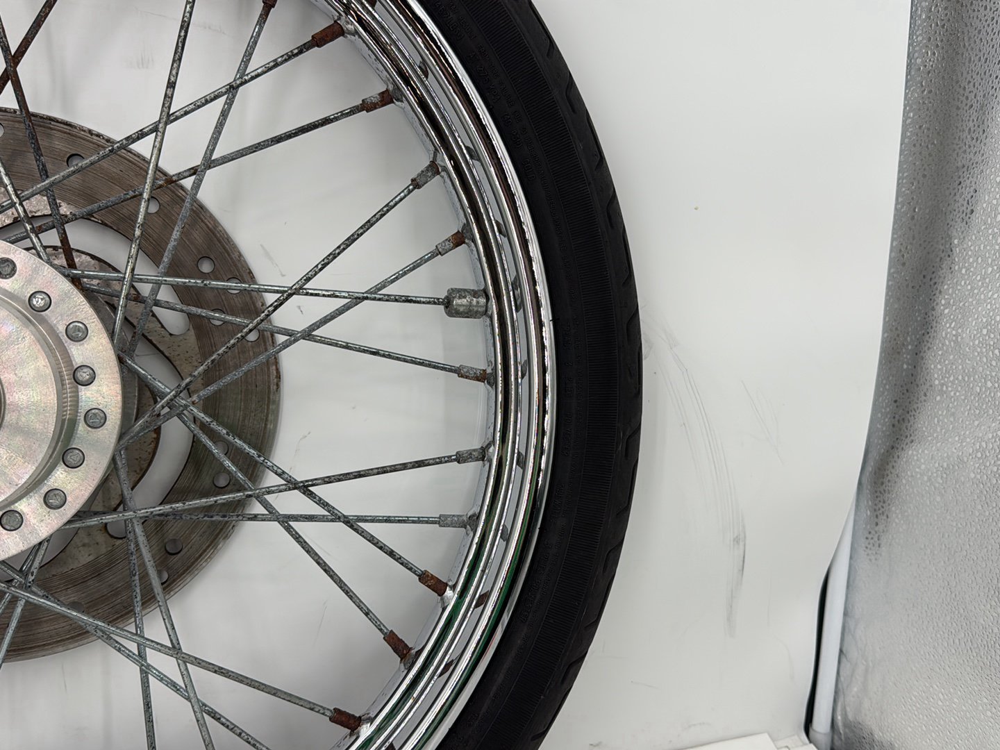2003 Harley Sportster XL1200C 1200 Custom Anniversary OEM Front Wheel Rim Tire Spoked