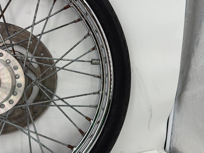 2003 Harley Sportster XL1200C 1200 Custom Anniversary OEM Front Wheel Rim Tire Spoked