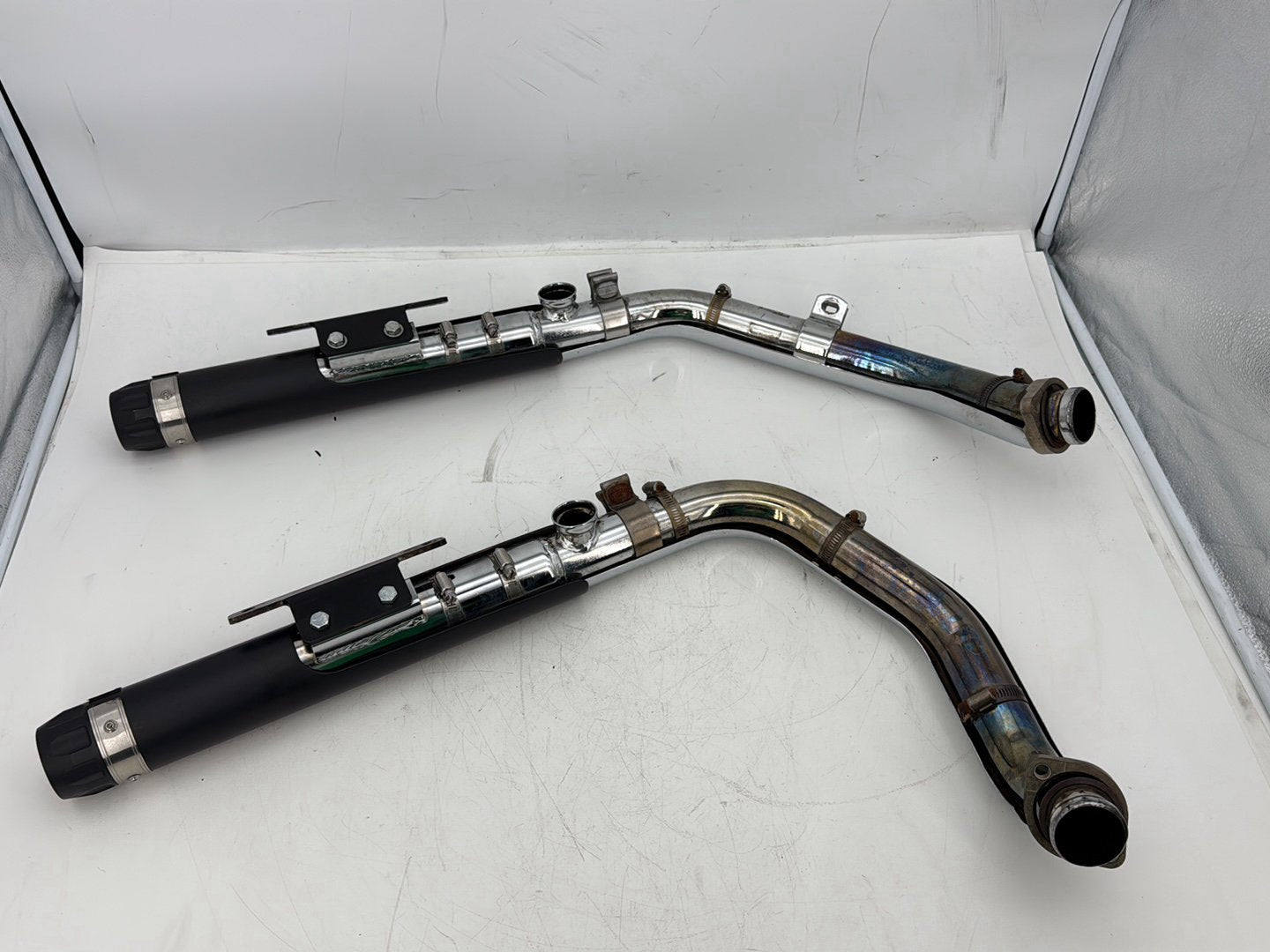 2006 Harley Sportster XL883C 883 Custom OEM Exhaust Header Pipes Muffler