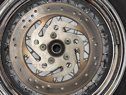2012 Harley Dyna Super Glide Custom FXDCI OEM Rear Wheel Rim Tire Spoked