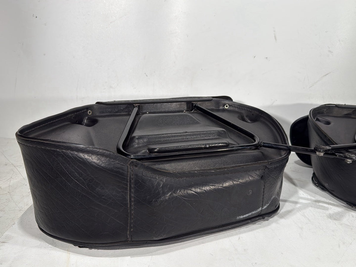 1997 Harley Softail Fat Boy FLSTF OEM Rear Left Right Saddlebags Luggage Leather