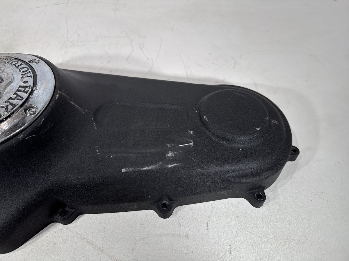 2016 Harley Dyna Fat Bob OEM Outer Primary Clutch Cover Willie G Skull SCRATCHED