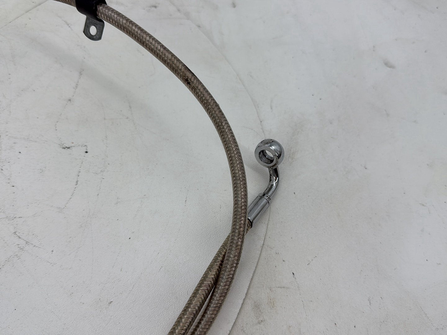 2006 Harley Dyna Super Glide Custom FXDCI OEM Front Brake Hose Line Pipe