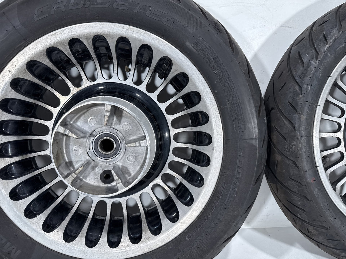 2011 Harley Road King Touring FLHR OEM Front & Rear Wheel Rim Tire 16" 17"