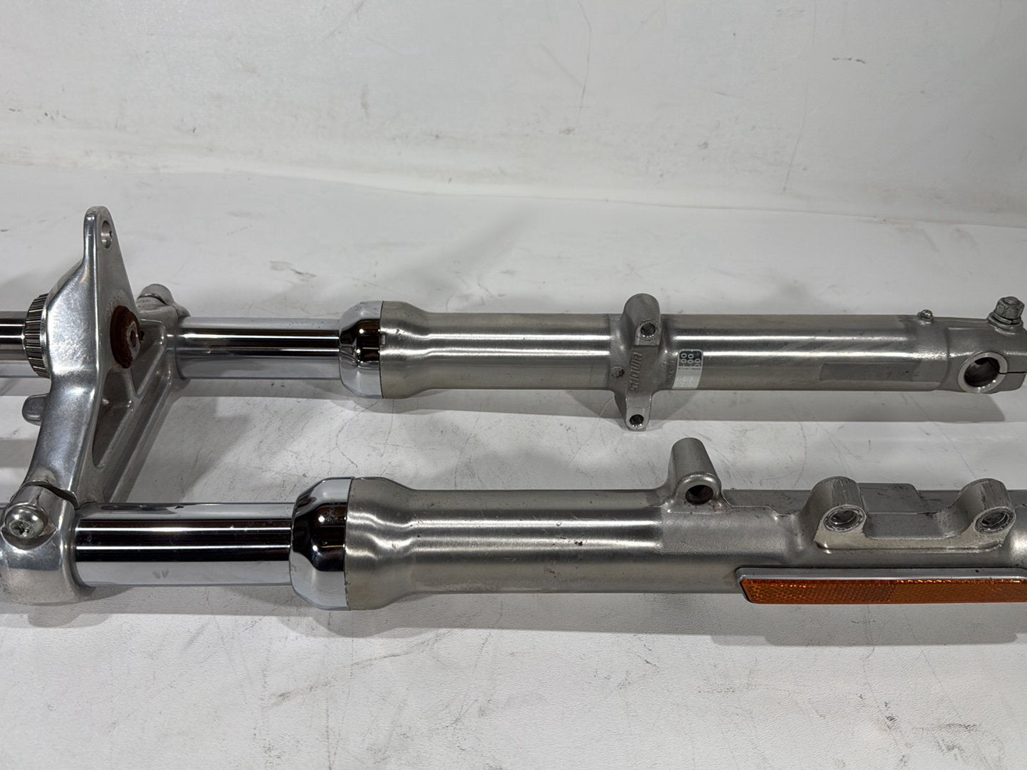 2001 Harley Sportster 883 Hugger XLH883 OEM Front Triple Tree Set & LH RH Fork Legs Sliders