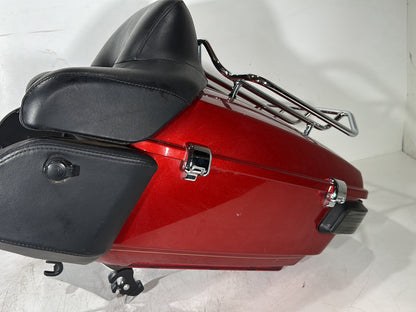 2008 - 2016 Harley-Davidson Touring Electra Glide Ultra Pass Backrest Tour Pak Luggage NOKey w/ Audio Left Right Rear Sound Speakers