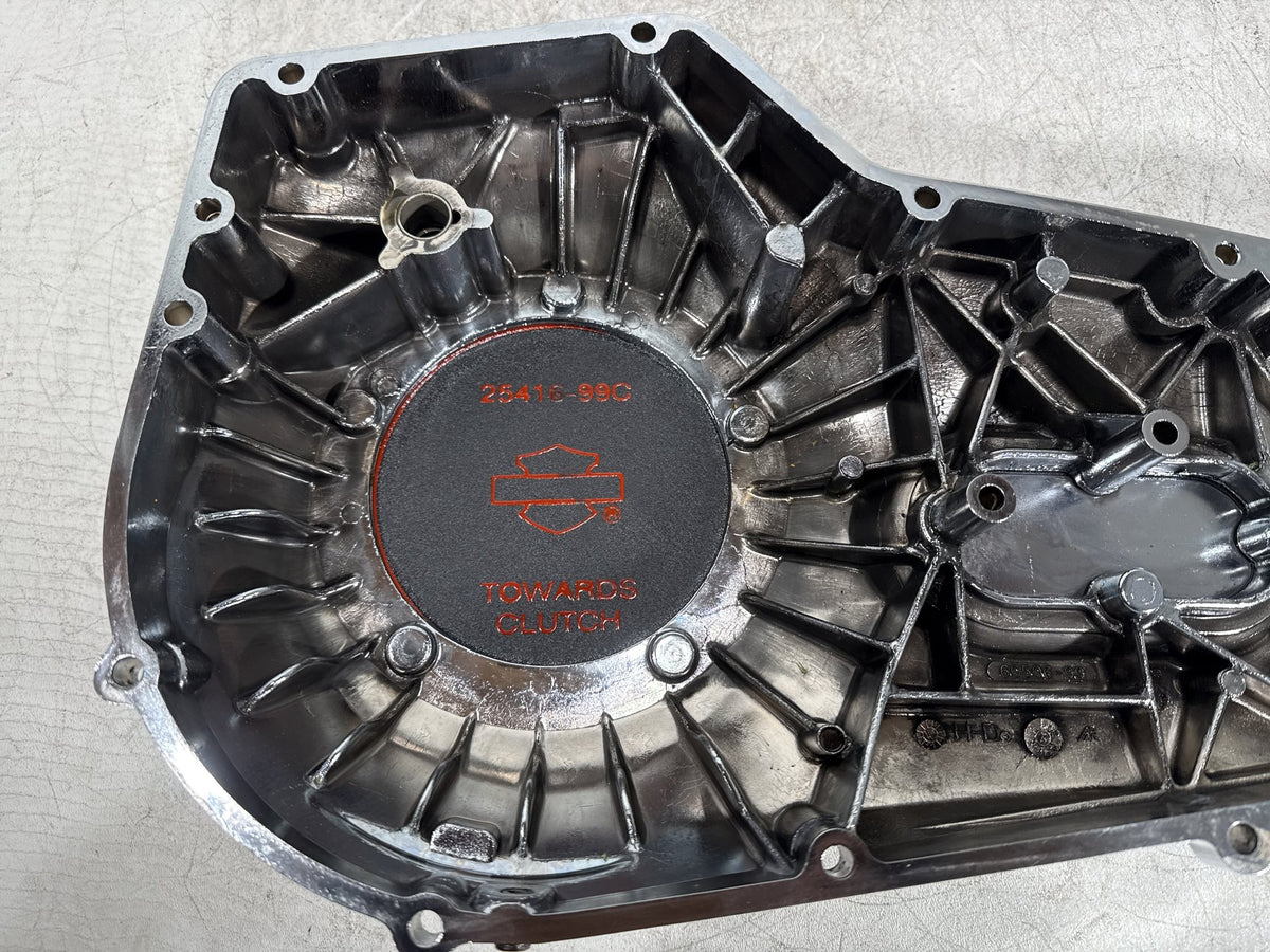 2001 Harley Fat Boy Softail FLSTF OEM Outer Primary Clutch Cover Scratched