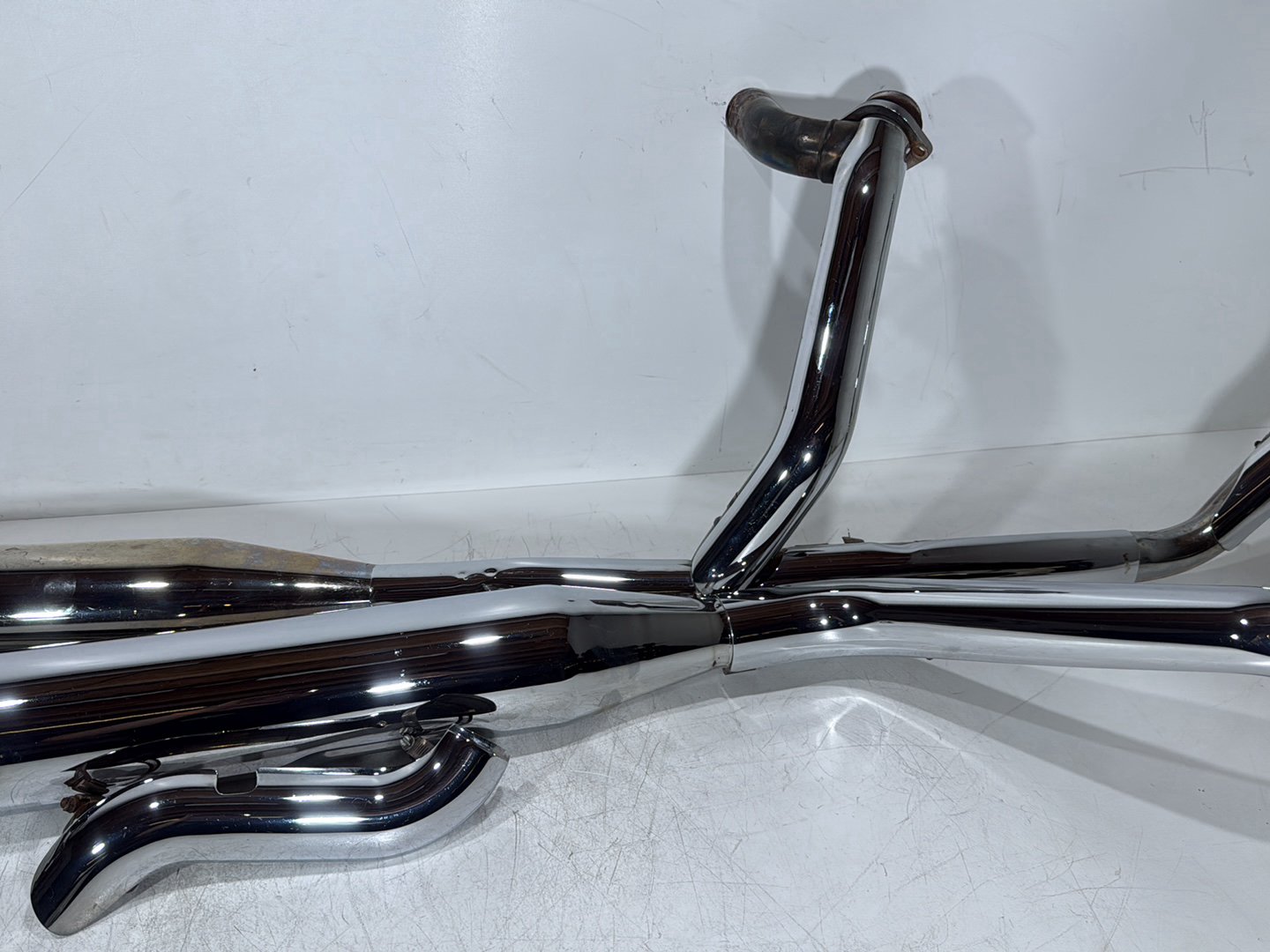 2004 Harley Touring FLHT Electra Glide OEM Exhaust Header Pipes Muffler Vance & Hines