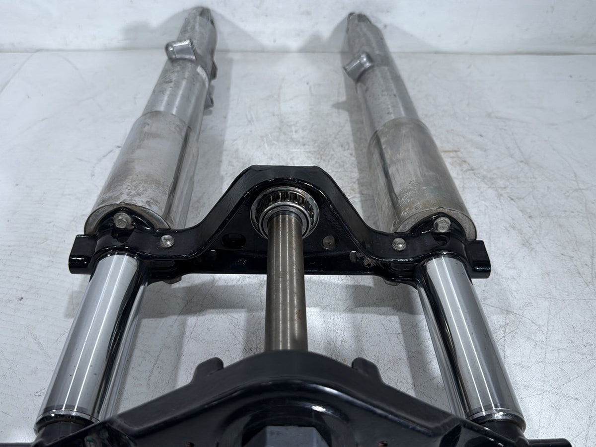 11 Harley Road Glide Touring OEM Front Triple Tree Set & LH RH Fork Legs Sliders