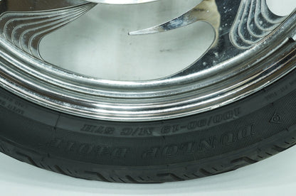 1986 - 2003 Harley-Davidson Sportster Hugger Front & Rear Wheel Rim Tire 43499-84