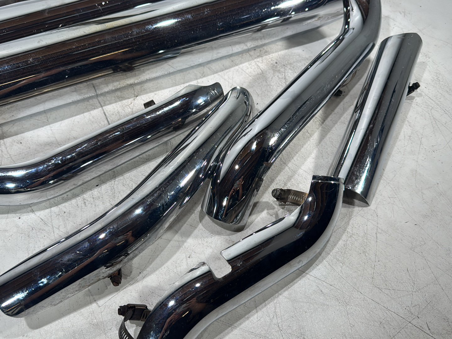 1998 Harley Touring FLHTCUI Electra Glide Ultra OEM Exhaust Header Pipes Muffler