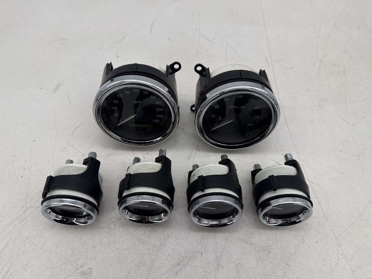 09 Harley Electra Glide Touring Ultra OEM Air Oil Volt Fuel Tacho Speedo Gauges