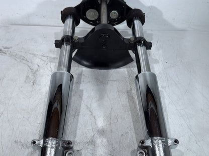 2007 Harley Touring FLHTC Electra Glide Classic OEM Front Triple Tree Set & LH RH Fork Legs Sliders