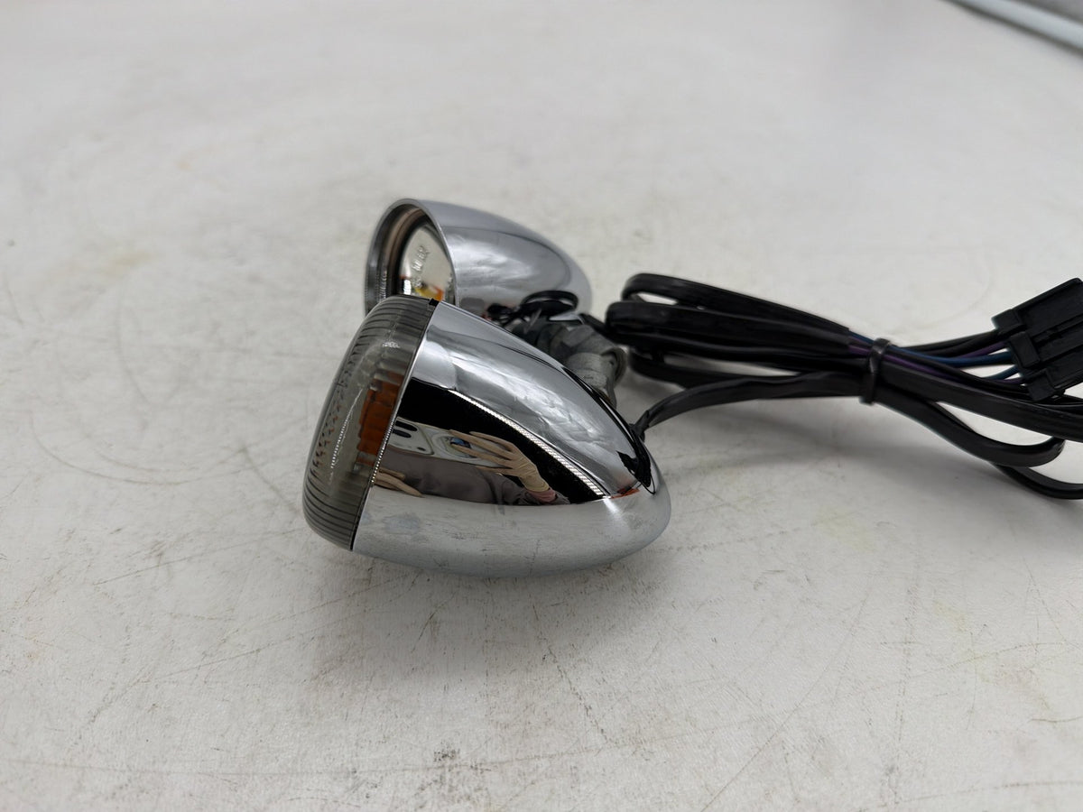 2001 Harley Softail Deuce FXSTD OEM Front Left Right Turn Signal Indicators