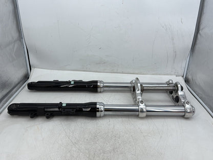 2010 Harley Dyna Fat Bob FXDF OEM Front Triple Tree Set & LH RH Fork Legs Sliders