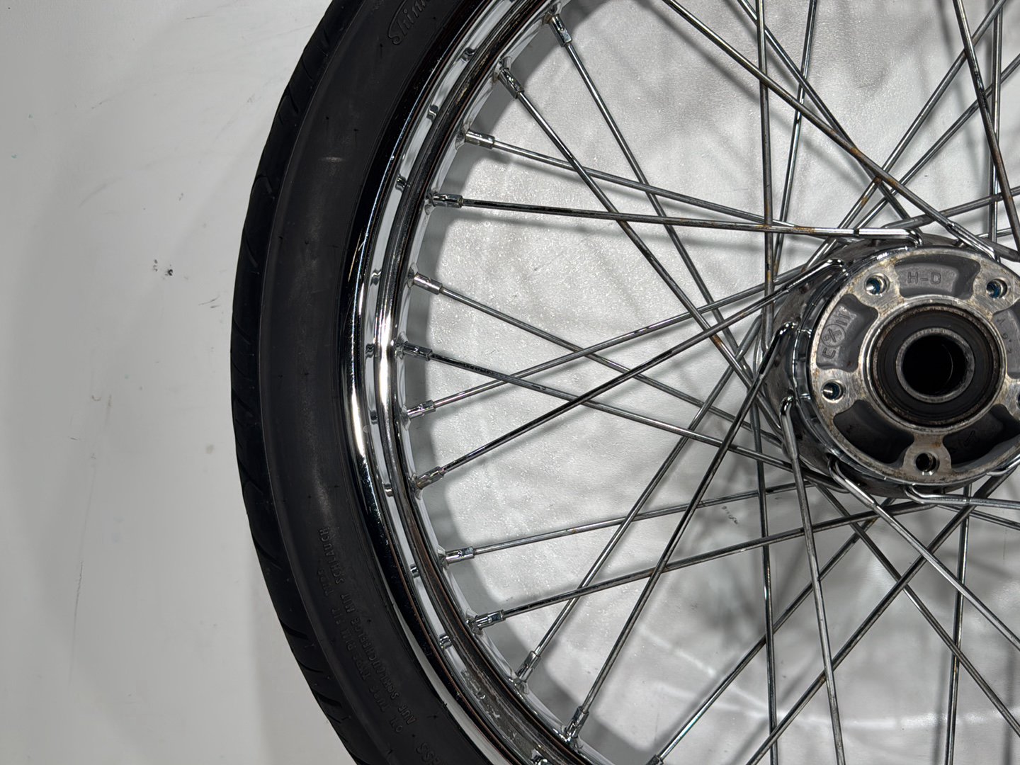 2006 Harley Dyna FXDWGI Wide Glide OEM Front Rear Wheel Rim Tire Spoked