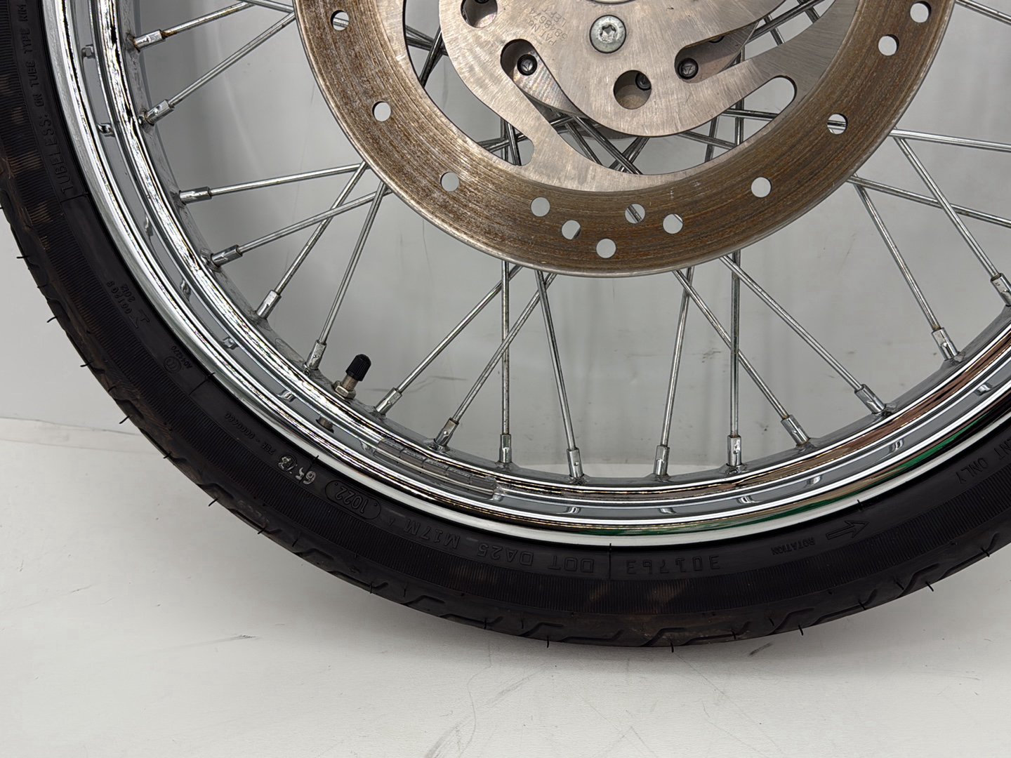 2006 Harley Sportster XL883C 883 Custom OEM Front Wheel Rim Tire Spoked
