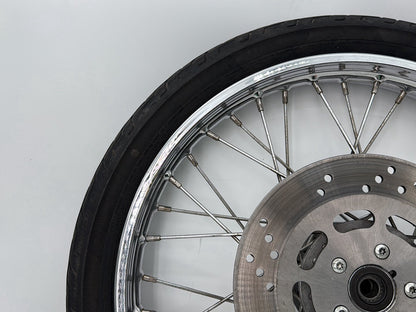 1993 Harley Sportster XLH883H Hugger 883 OEM Front Wheel Rim Tire Spoked
