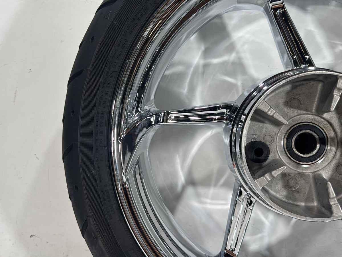2014 Harley Street Glide Touring FLHXS Rear Wheel Rim Tire Agitator Chrome 18"