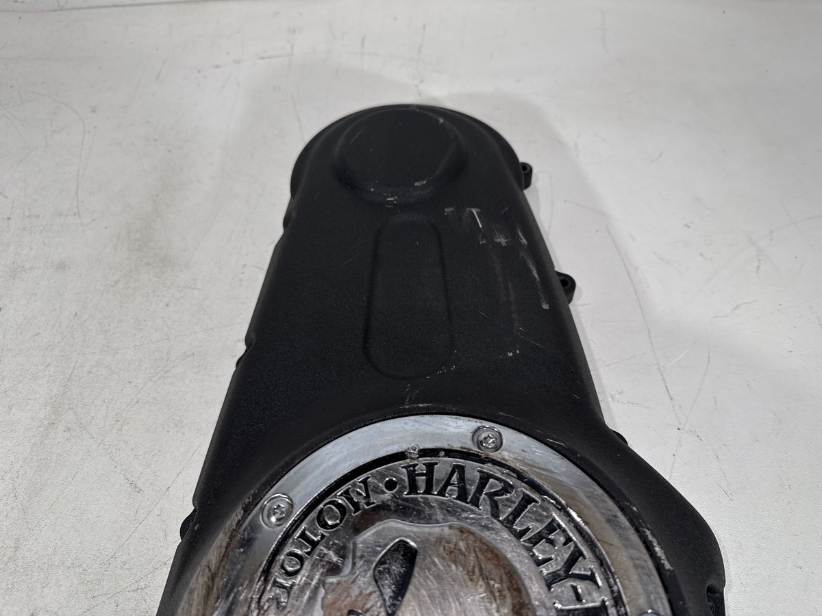 2016 Harley Dyna Fat Bob OEM Outer Primary Clutch Cover Willie G Skull SCRATCHED
