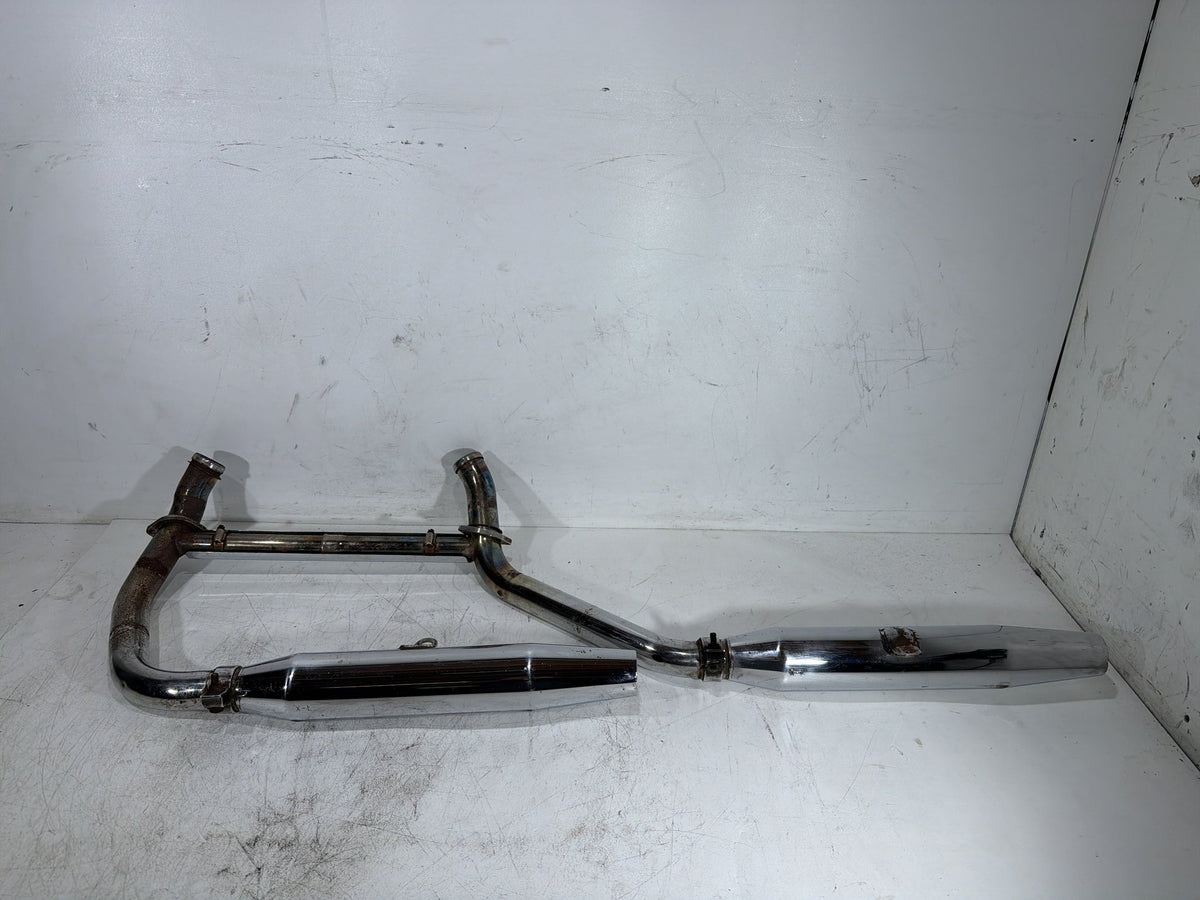 1991 Harley Sportster 883 Deluxe XLH883 OEM Exhaust Header Pipes Muffler