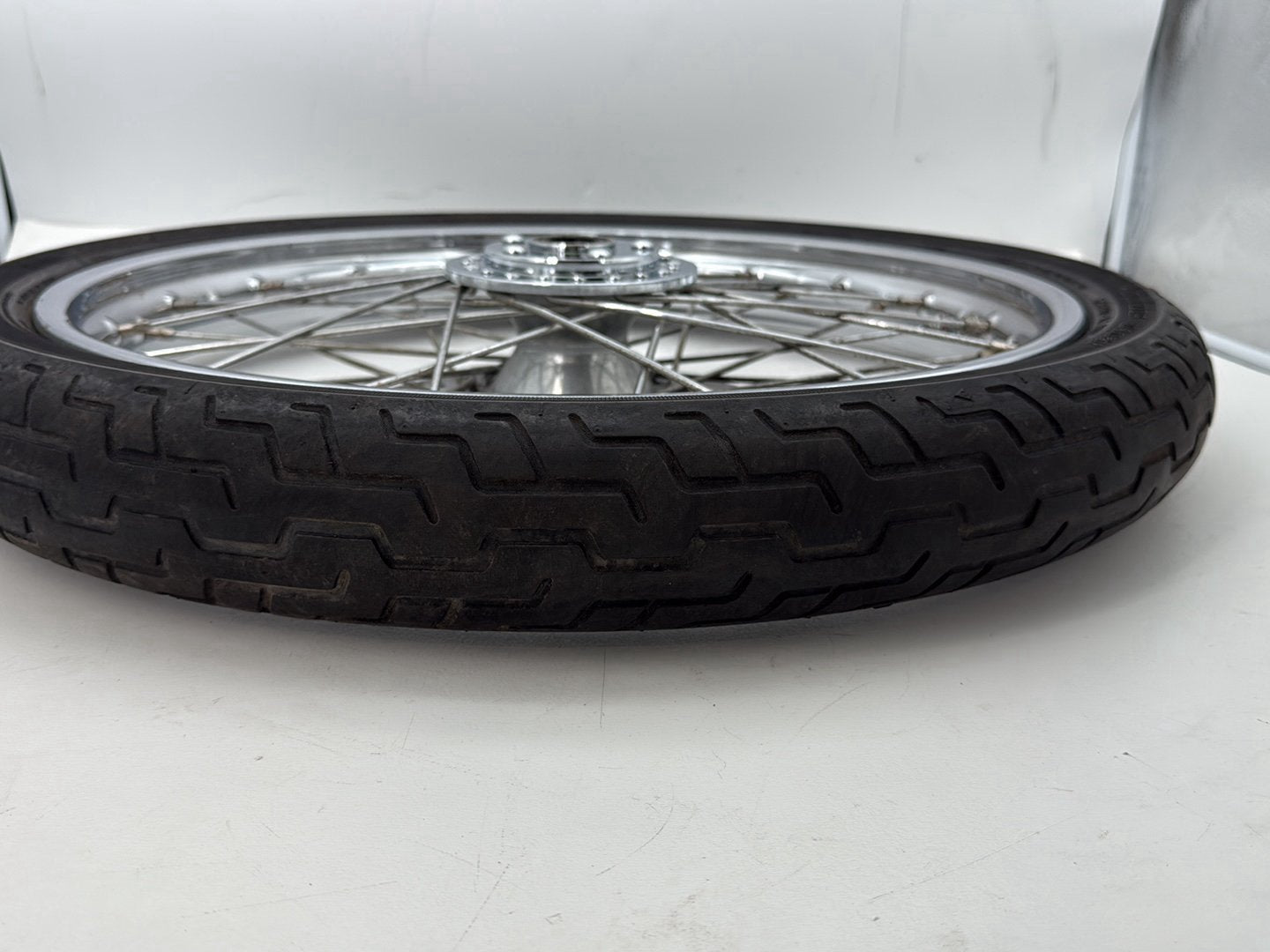 1993 Harley Sportster XLH883H Hugger 883 OEM Front Wheel Rim Tire Spoked