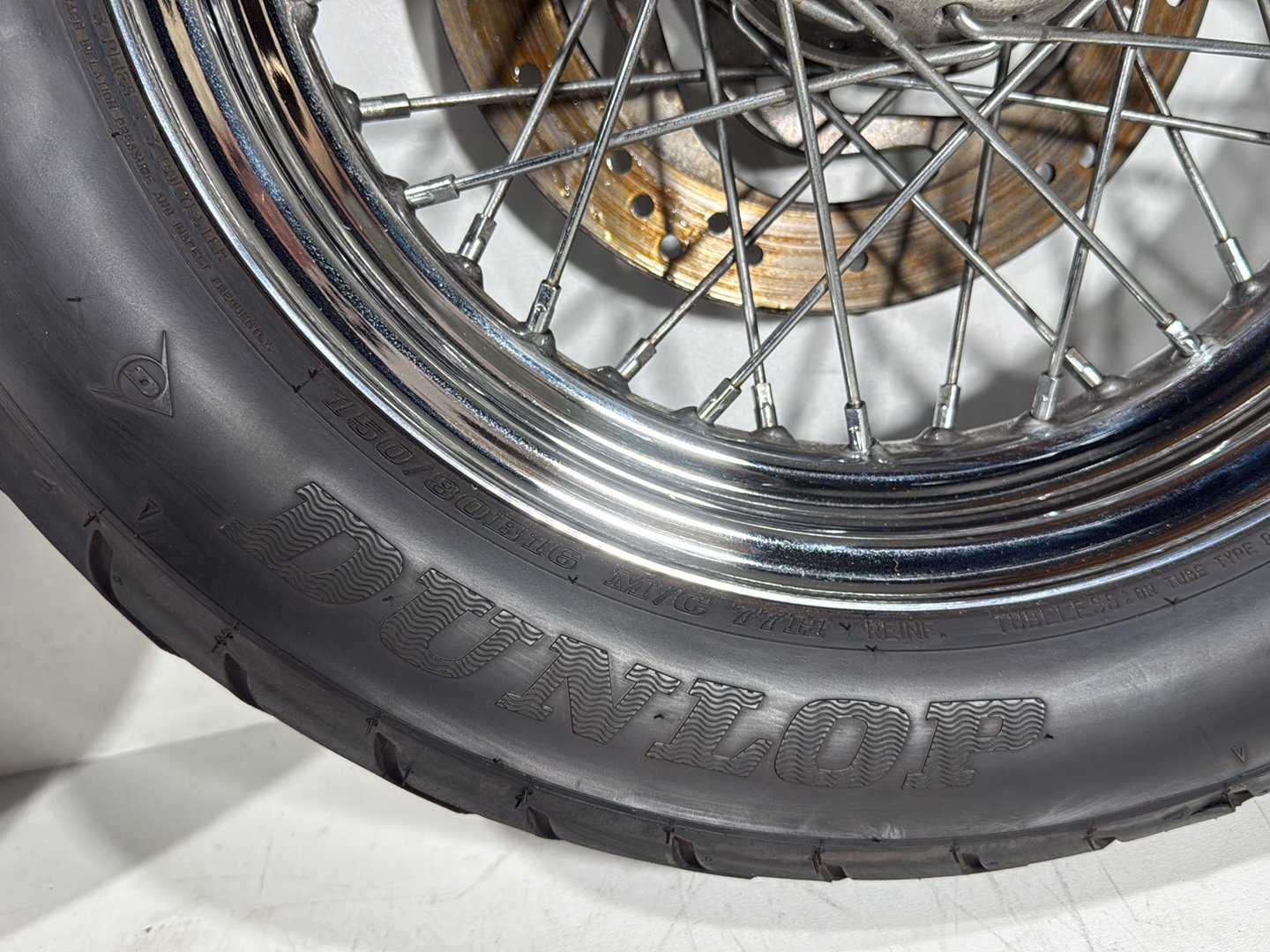 2005 Harley Heritage Softail Front Rear Wheel Rim Tire 130/90B16 150/80B16 16"