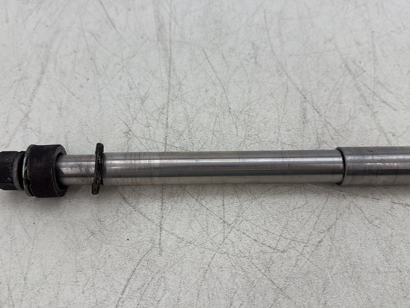 2004 Harley Sportster XL883C 883 Custom OEM Front Wheel Axle Bolt Shaft