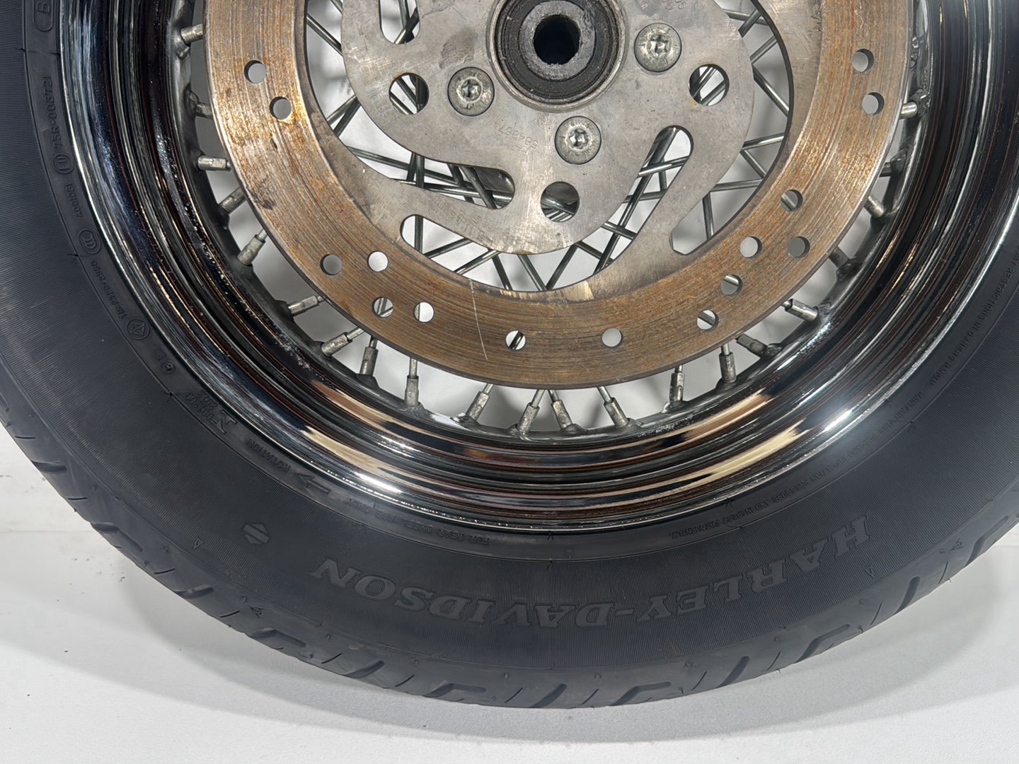2004 Harley Softail FLSTC Heritage Classic OEM Rear Wheel Rim Tire Spoked