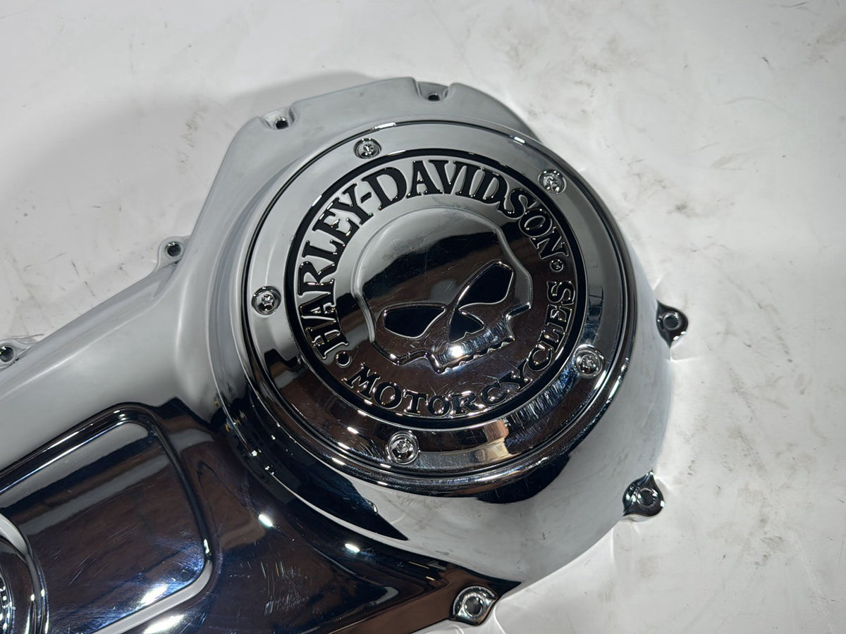 14 Harley Street Glide Touring Outer Primary Clutch Cover Willie G SKULL