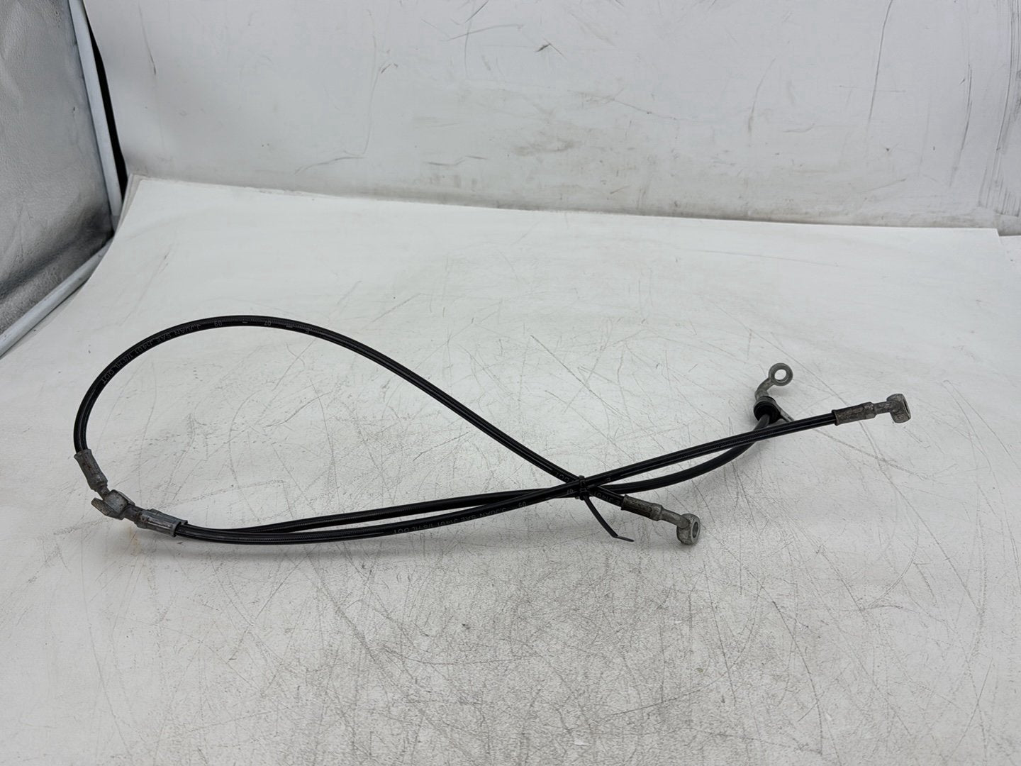 2010 Harley Dyna Fat Bob FXDF OEM Front Brake Hose Line Pipe