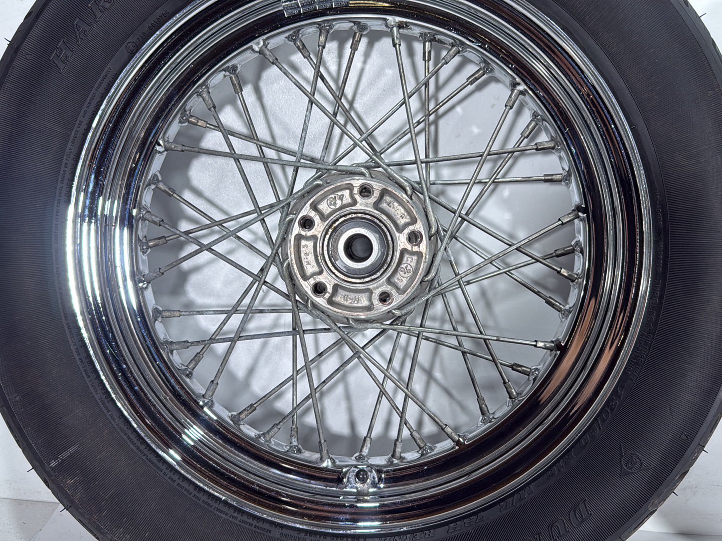 2001 Harley Sportster 883 Hugger XLH883 OEM Front Rear Wheel Rim Tire Spoked