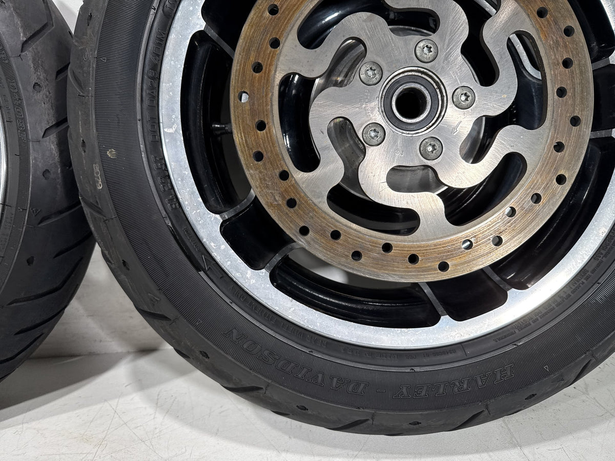 2012 Harley Street Glide Touring FLHX OEM Front & Rear Wheel Rim Tire 17" 16"