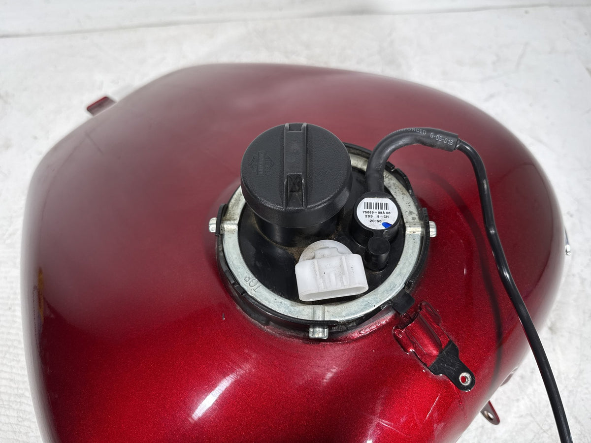 2009 Harley Electra Glide Touring CVO Fuel Gas Tank Gasoline Reservoir DENTED