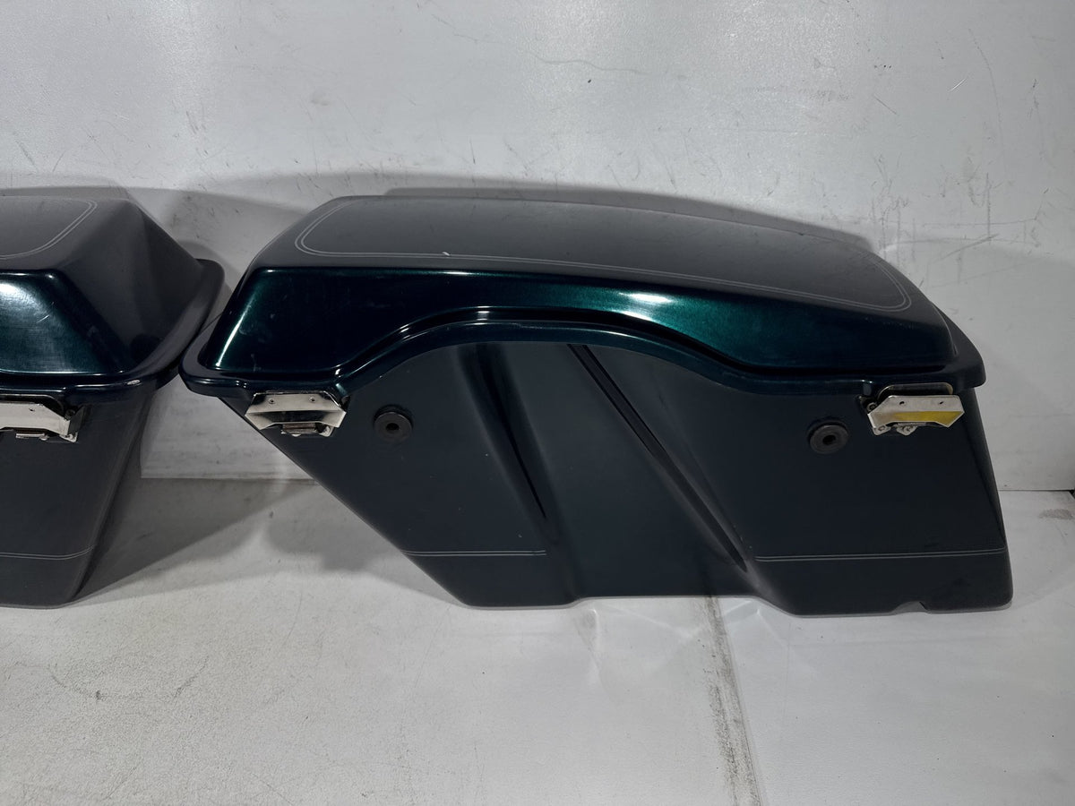01 Harley Electra Glide Touring Classic OEM Left Right Saddlebags Luggage NOKey
