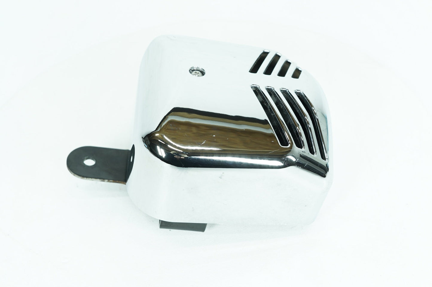 1984 - 1998 Harley-Davidson Touring Electra Glide Classic Horn Signal Klaxon Chrome Cover Ribbed