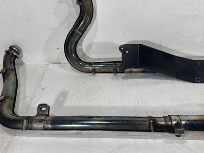 2003 Harley Dyna Wide Glide FXDWG OEM Exhaust Header Pipes Muffler Vance & Hines