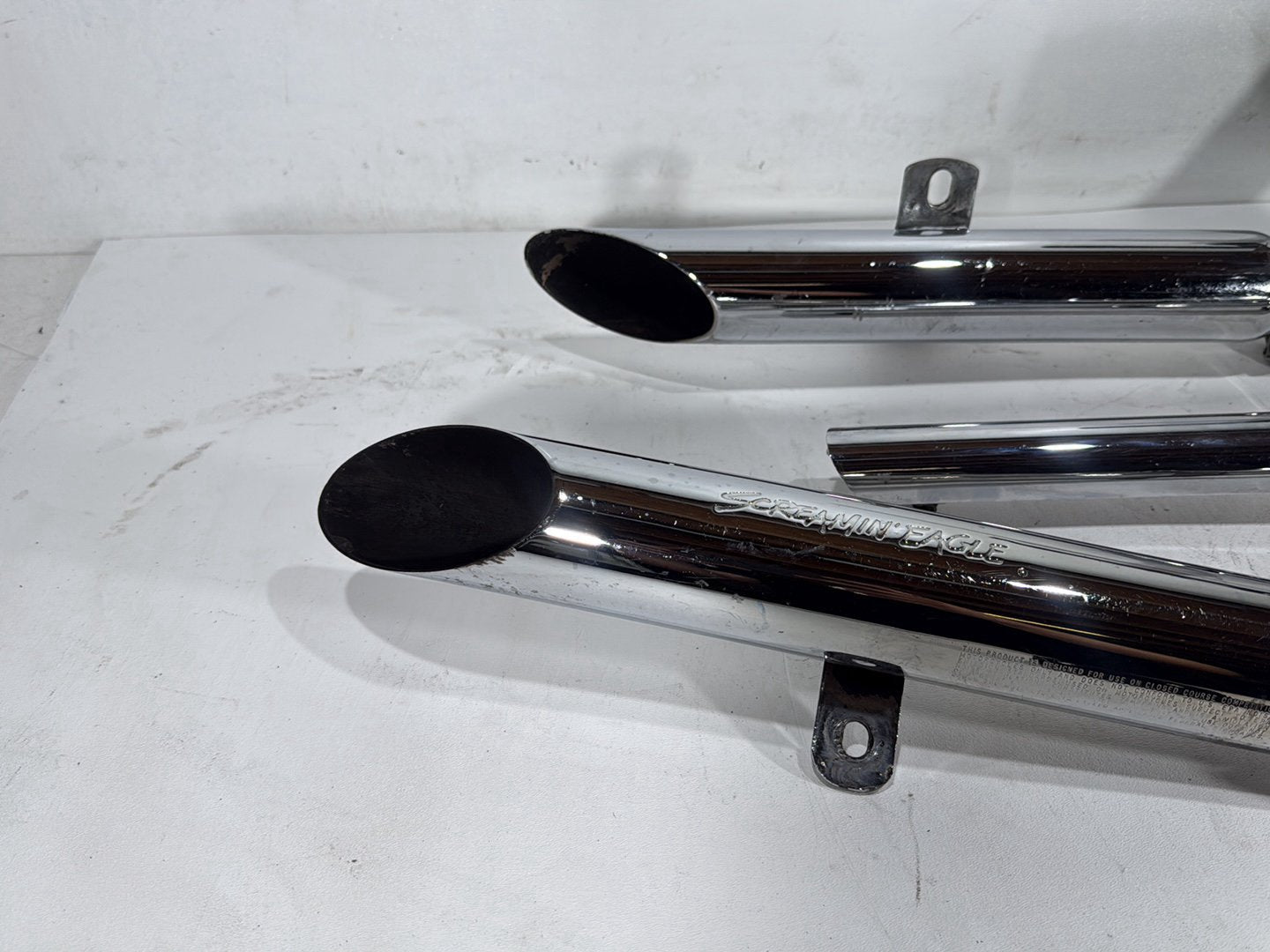 2001 Harley Sportster 88 XLH883 Exhaust Header Muffler Pipes Screamin Eagle SCRATCHED